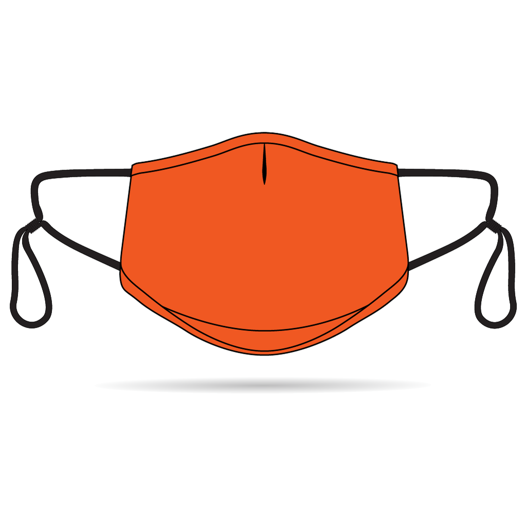 Orange Anti-Bacterial Reusable Mask 5 Pack