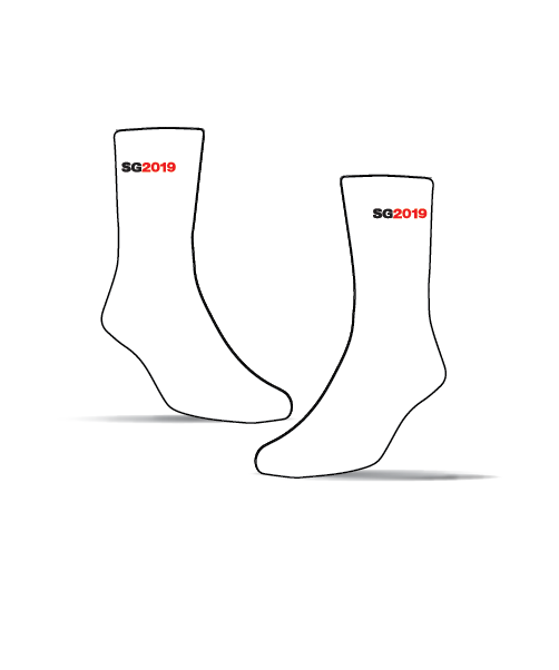 2019 STG Run Sock - White