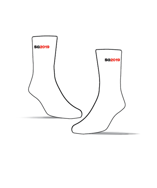 2019 STG Run Sock - White