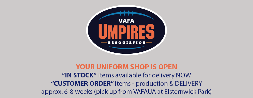 VAFAUA Umpires - Off-field