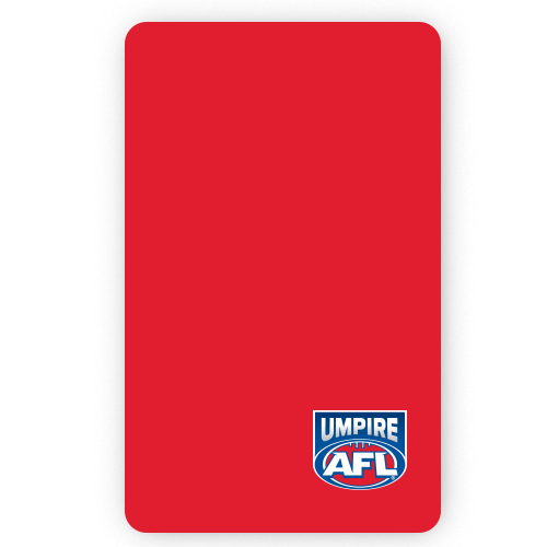Umpire Send Off Card - RED
