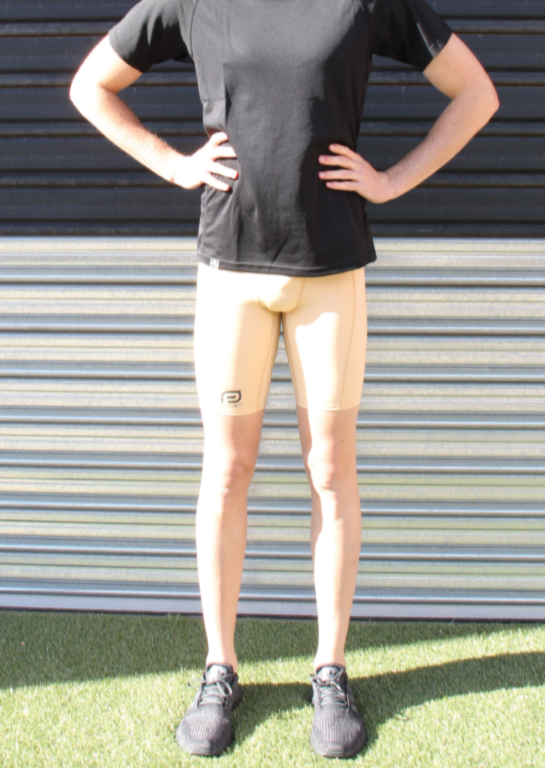 V3 Men's Compression Shorts - BEIGE
