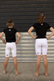 V3 Youth Compression Shorts - WHITE