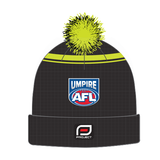 AFL Umpire Knitted Beanie w Pom pom