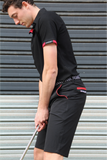 Men's Corporate Polo - BLACK/RED