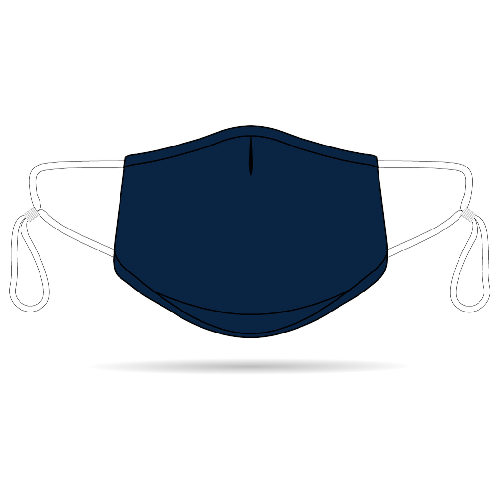 Navy Anti-Bacterial Reusable Mask 5 Pack
