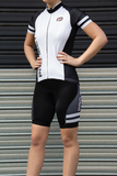 Women's Cycle Bib Short - BLACK/WHITE