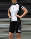 Women's Club Cycle Jersey - BLACK/WHITE