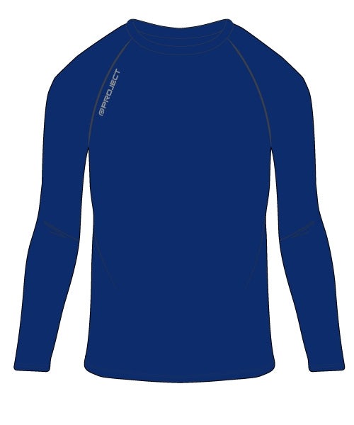 Youth Long Sleeve Compression Top - Navy