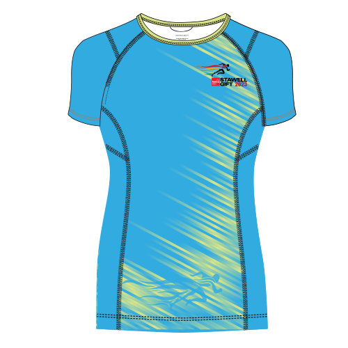 STG23 Women's Active Run Tee - BLUE